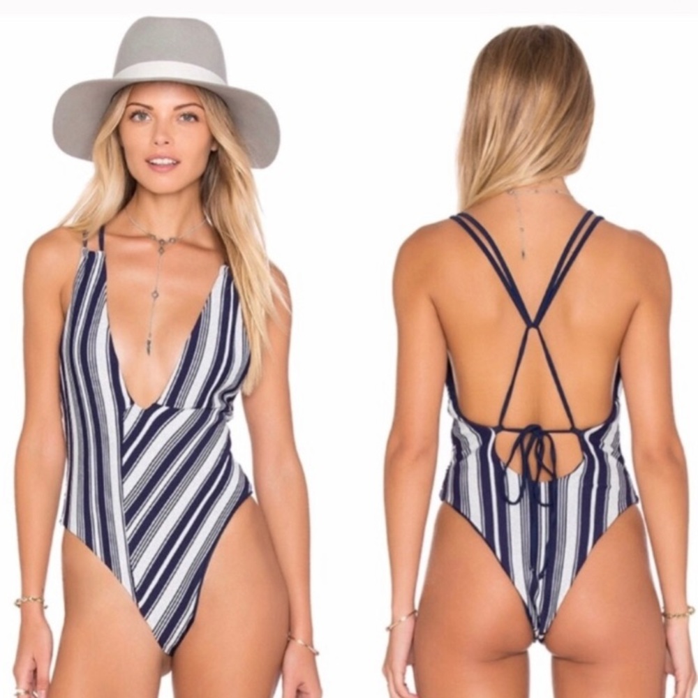 Lovers + Friends Kali strappy back one piece